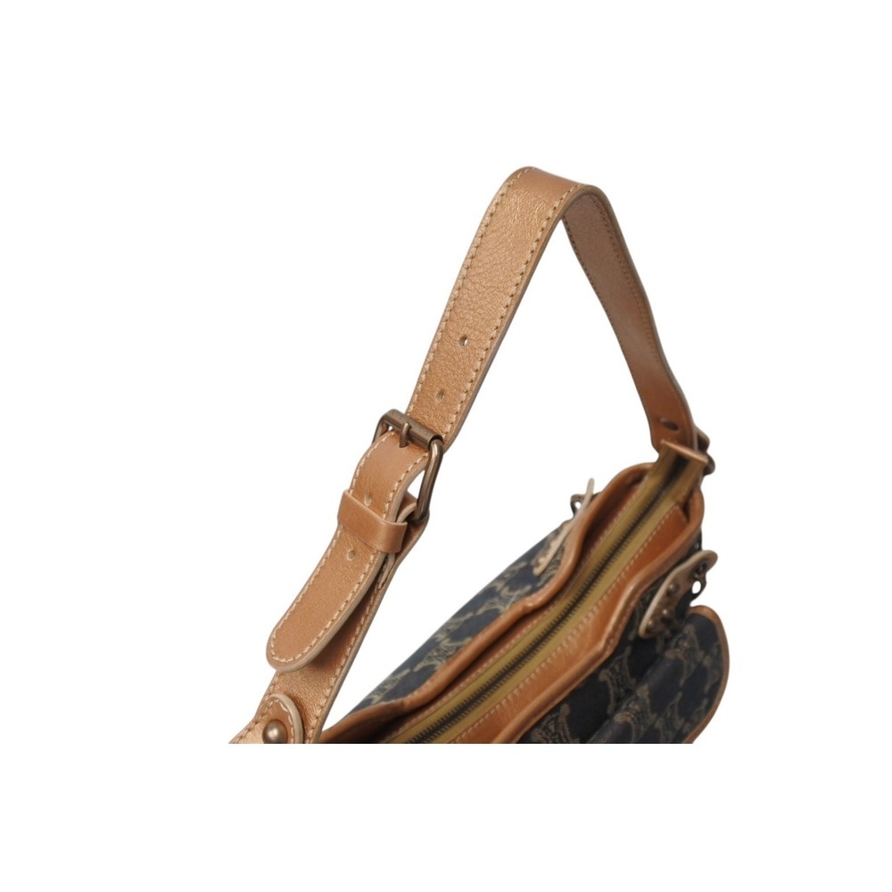 Celine denim brown Hobo Shoulder Pink handbag Rose gold blue One bag leather - Picture 5 of 9